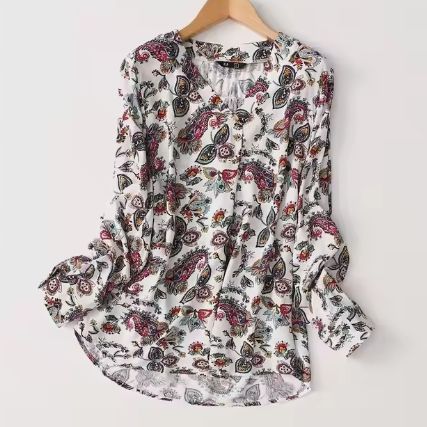 Blús Viscose 100% a phriontáil